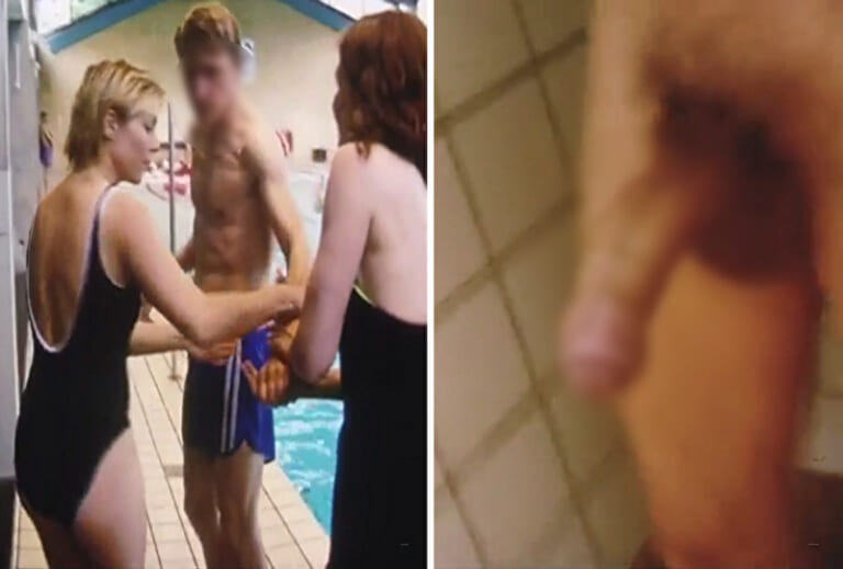 女性ボランティアが障害者♂を市民プールに連れてったらフル勃起してしまう動画、怖い…