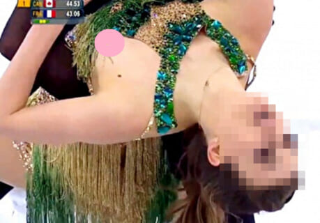 【動画あり】超美人フィギュアスケート選手の乳首ポロリ、エロすぎると話題にｗｗｗ