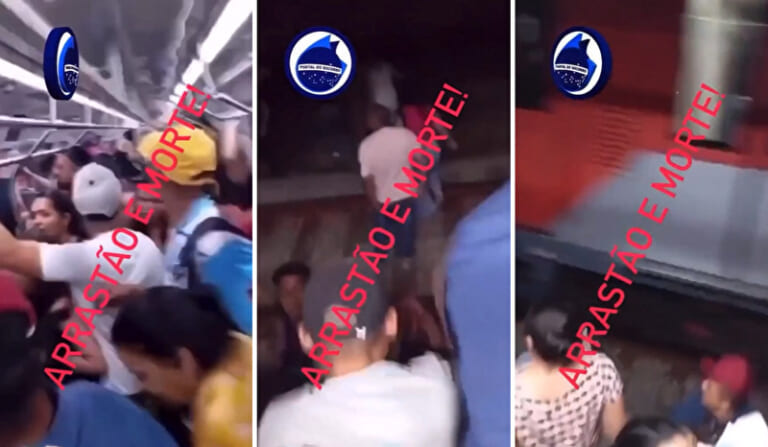 【閲覧注意】電車が止まり、外に避難する大勢の人々 ⇒ 隣の電車が止まってなかった結果…（動画あり）
