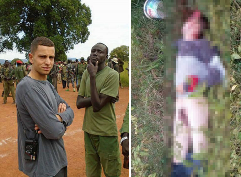 【閲覧注意】アフリカ人に密着してた白人、チ●コ丸出しでこうなって発見される（画像あり）