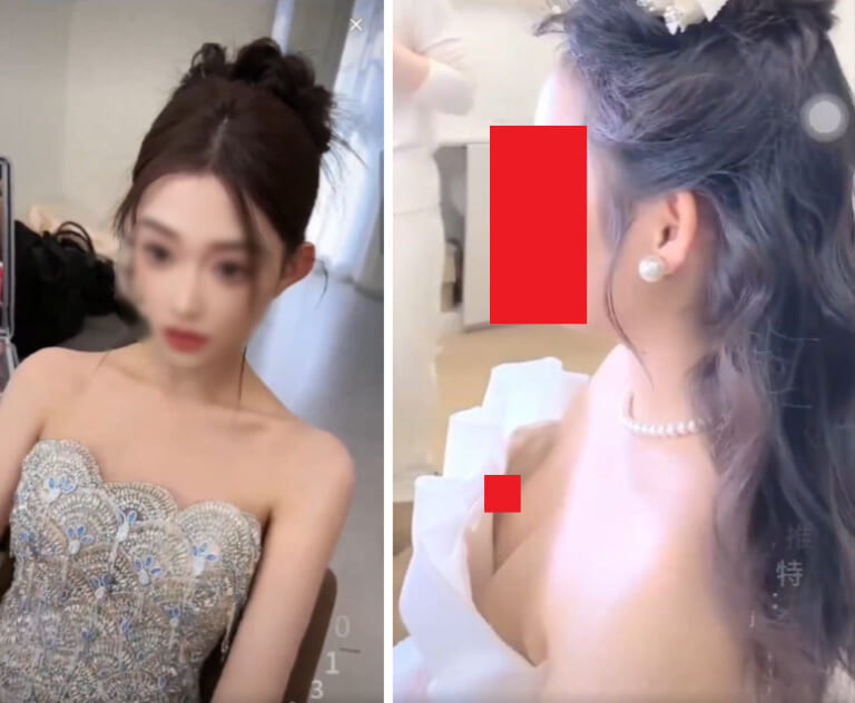 【動画】とある結婚式場のTwitter。新婦さん達の乳首が見えすぎていると話題に…