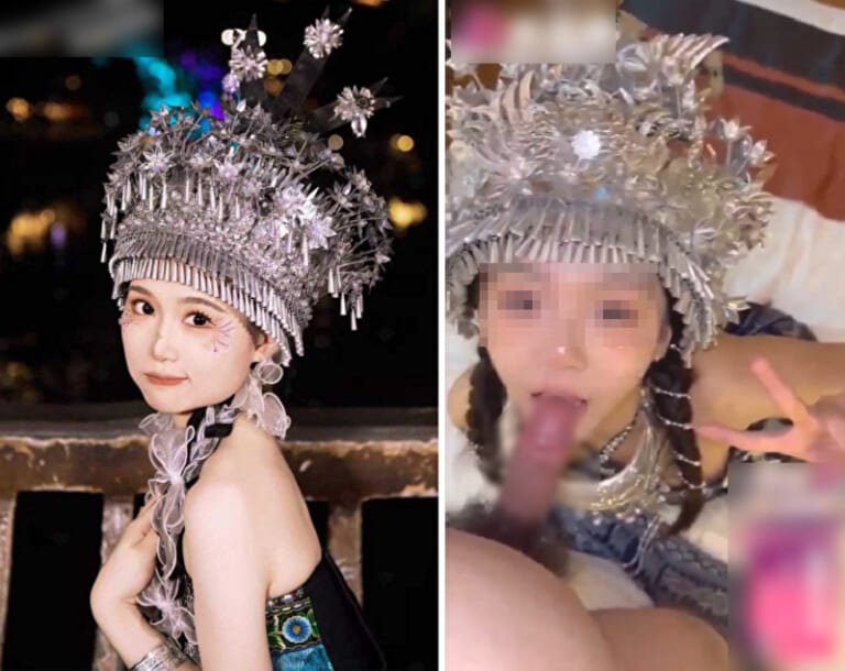 【色白美女】少数民族の女の子、流出したフ○ラチオ動画がエロすぎると話題に