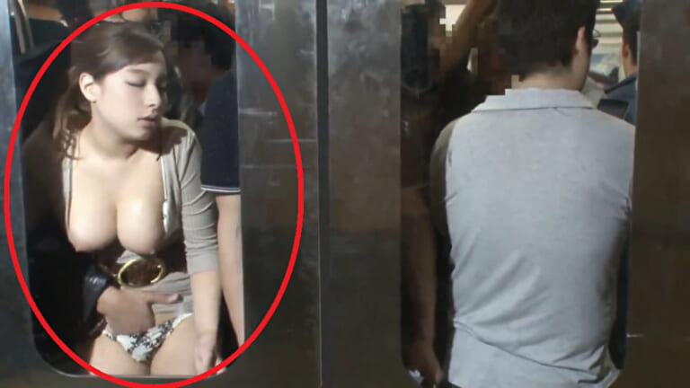 【巨乳美女】日本の電車で撮影されたエロ動画が「3秒でヌケる」と海外で話題になってしまう
