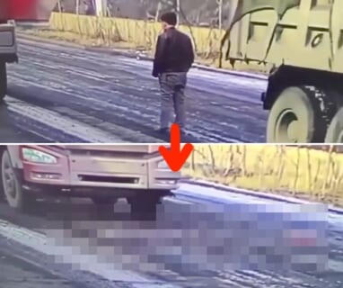 【閲覧注意】工事現場のトラック運転手、一服しようとした瞬間トラックに潰され圧死…（動画あり）