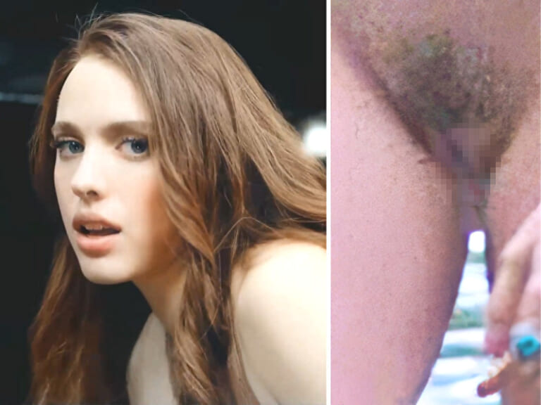 【ガチ画像】美少女モデル、撮影現場で乳首も無修正マ○コも晒されてしまう…
