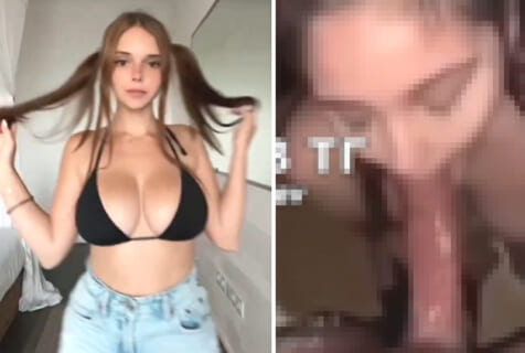 【朗報】顔100点、体100点の美少女TikToker、フ○ラチオ動画流出ｗｗｗ（動画あり）