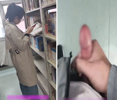 【激写】図書館にチ●ポ射精させてくれる文学少女いてワロタｗｗｗ（動画あり）