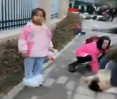 【閲覧注意】無職の男が下校中の小学生7人を刺し殺した事件の無修正動画、ヤバい