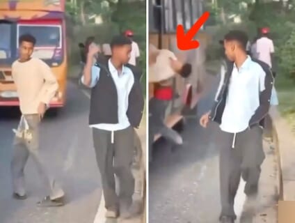 【閲覧注意】路上でクッソイキってた高校生集団、次の瞬間即死・・・（動画あり）