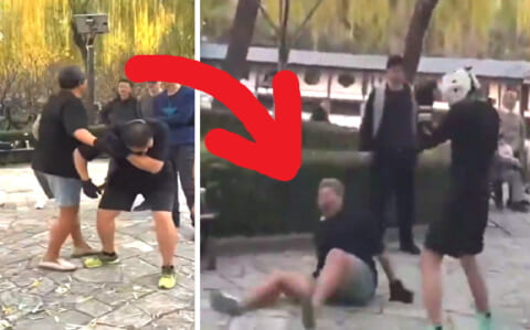 【衝撃映像】YouTubeで有名な武道家、プロの格闘家にボコボコにされ、脳震盪を起こし病院に搬送されるｗｗｗ