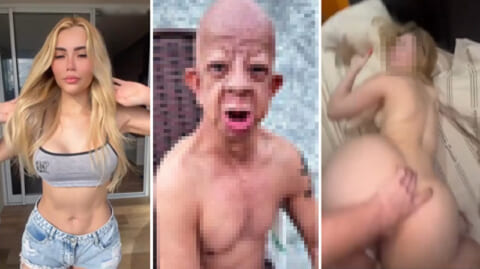 【動画】めちゃくちゃキモイ障害者♂とセ○クスさせられた美女はこうなるらしい…