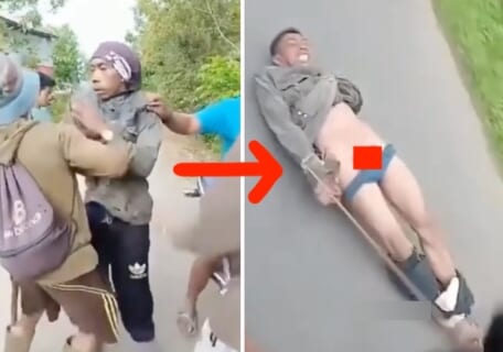 【閲覧注意】障害者女性をレ●プした男、「大根おろし」の刑に遭う・・・（動画あり）