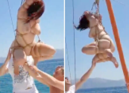 【動画】資産家向け闇オークションで落札された全裸女の末路・・・・・