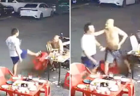 【閲覧注意】全身刺青のヤクザ、喧嘩売る相手を間違えた結果（動画あり）