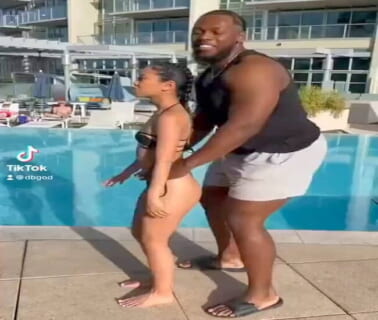 【流出】この美女と野獣カップル（身長差40cm）TikTok撮影の後ヤリまくってたｗｗｗ