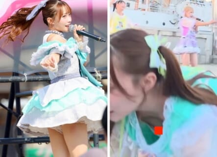 【激写】日本の美少女アイドル、ライブ中に乳首がポロリしてしまうｗｗｗ（動画あり）
