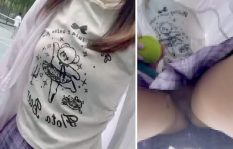 【動画】変態すぎるテニス部JD、ノーパンで部活も授業も参加した結果ｗｗｗ