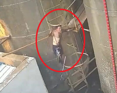 【閲覧注意】硫酸に落ちて死亡した作業員の映像、ガチでめちゃくちゃ怖い