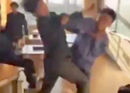 【衝撃映像】日本のいじめっ子、相手が悪すぎてボコボコにされる動画が海外で話題にｗｗｗ