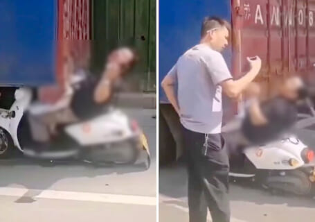 【閲覧注意】バイク事故の女性、最期の力を振り絞って家族に電話するも野次馬にスマホ奪われる…