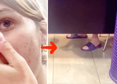 【衝撃映像】ジムの女子更衣室でオ○ニーする「心は女」のおっさんが晒し上げられる…