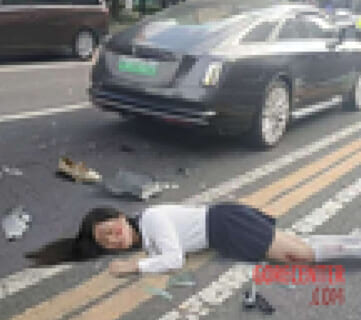 【閲覧注意】ロールス・ロイス、女子高生を轢き殺してしまう・・・（無修正画像あり）