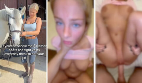 スウェーデンの巨乳すぎる馬の調教師、馬みたいなチ●ポで逆に「調教」されてしまうｗｗｗ