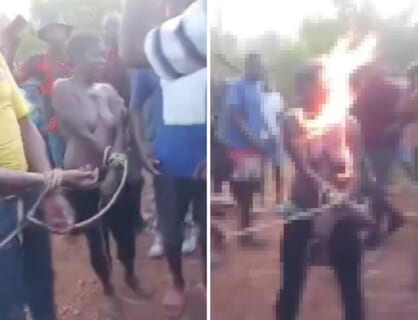 【閲覧注意】アフリカ部族の村に現れた「何やってもいい女2人」、裸にされこうなる（動画あり）