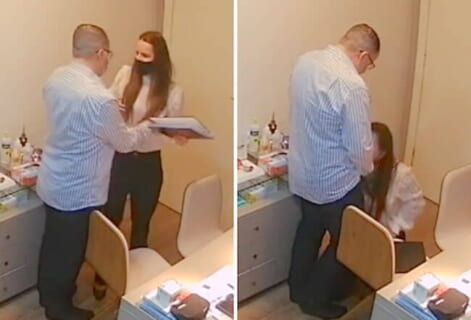 産婦人科のスキャンダル映像が流出。人妻と男性医師の ”禁断の3分間” がエロすぎる
