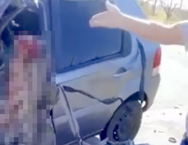 【閲覧注意】事故った女性（ﾋﾞｸｯ…ﾋﾞｸｯ…）⇒ この動きは100％死ぬやつ…（動画あり）