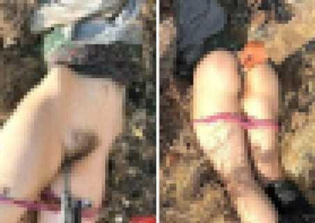 【閲覧注意】敵に見つかった美人女スナイパー、カモフラージュも虚しくレ●プされこうなる（画像あり）