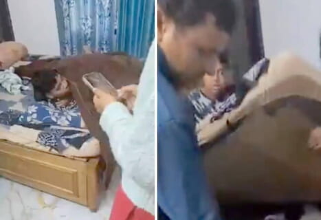 【恐怖映像】逮捕された小児性愛者の部屋、ガチでヤバい。ベッドの下から出てきたのが…