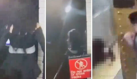 【閲覧注意】線路で小便中に電車が来てグルグル巻きにされ死亡する女の動画、何度見てもヤバい