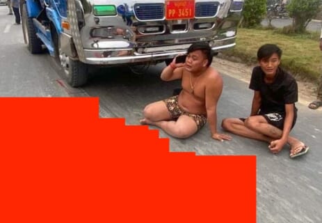 【閲覧注意】トラックの運転手さん、号泣 ⇒ トラウマ確定の斬首現場がコチラ（画像あり）