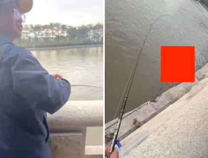 【閲覧注意】中国の釣り人「なんだこの重さは…！」⇒ ”超大物” の正体がヤバすぎた（動画あり）