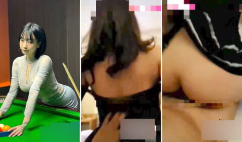 摘発されたビリヤード場の「裏メニュー動画」が流出。可愛い女性店員とセ○クスし放題だった…