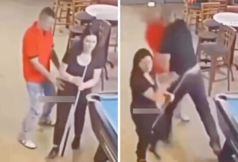 【衝撃映像】飲み屋で人妻に性的暴行した酔っ払い、旦那が総合格闘家でこうなるｗｗ