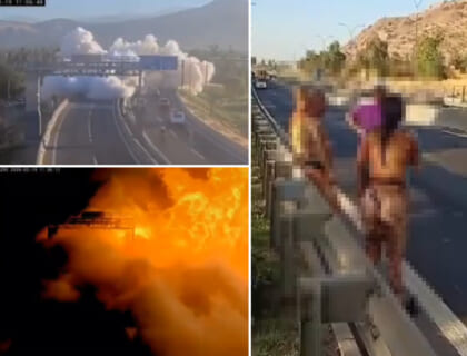 【閲覧注意】首都高でトラック爆発。4人死亡、17人負傷。動画がヤバすぎる