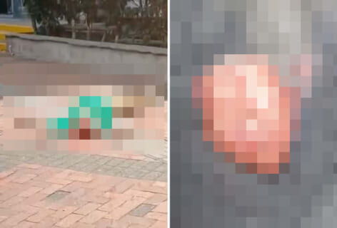 【閲覧注意】この飛び降り現場がヤバすぎ…死体はここなのに「中身」だけ１０ｍ先に落ちてる…