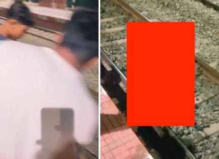 【閲覧注意】これは現代の闇…駅ホームで挽肉となった死体をスマホで取りまくる野次馬たち…