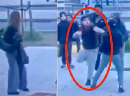 【衝撃映像】女の子を守った勇敢な少年、DQNにボコられ植物人間に・・・