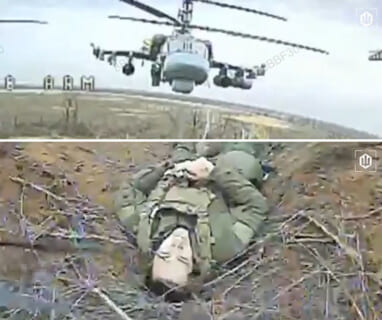 【閲覧注意】戦闘機「Ka-52」が撃墜され、一命を取り留めたパイロットらも皆殺しにされる（動画あり）