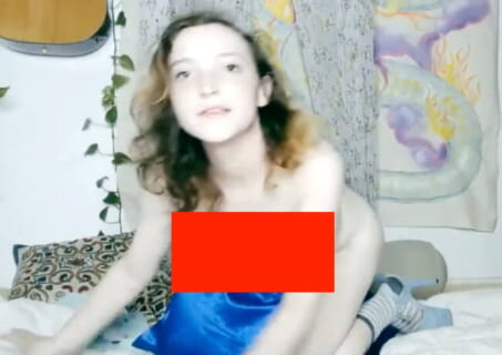 【閲覧注意】この白人美女、脱いだら「おっぱい0点」すぎてヤレる男0人説（動画あり）