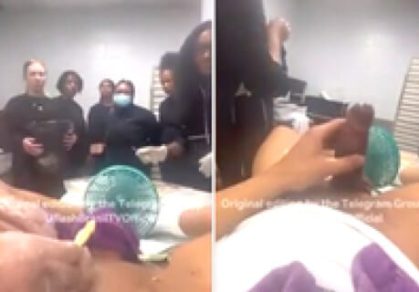 【動画】男性器脱毛クリニックの女子スタッフ研修で練習台にされた男、我慢できず射精してしまうｗｗｗ