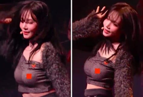 【動画】K-POPアイドル、ライブ中服が擦れて乳首がビンビンに勃起してしまうｗｗｗ