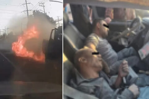 【閲覧注意】殺し屋２人、車で移動中ミスって手榴弾のピンを抜いてしまった結果・・・（動画あり）