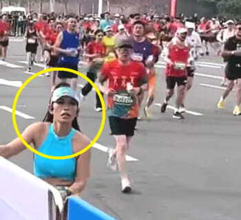 【恐怖映像】中国のマラソン大会、バタバタと人が死にまくる地獄絵図に…