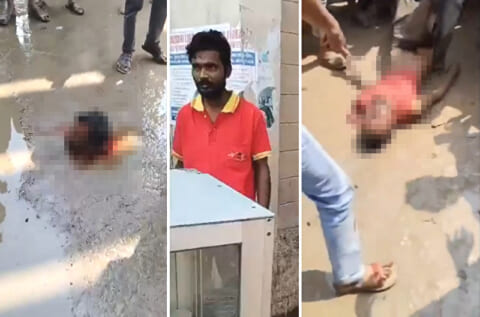 【閲覧注意】インドの街中で人間を斬首した殺人鬼、その後民衆に ”こうされる”（動画あり）