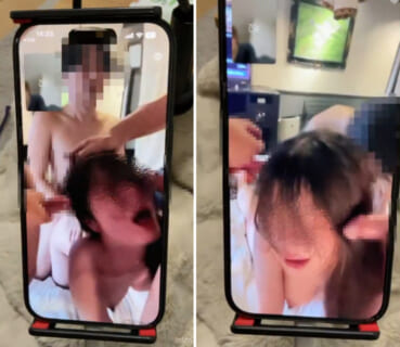 【動画】旦那がテレビ電話に出たら、嫁が3人の男に犯されてる最中だったとか地獄だろ…