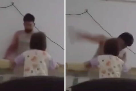 【閲覧注意】中国人のヤバさが全部詰まってる動画…赤ちゃんの目の前で妻を…